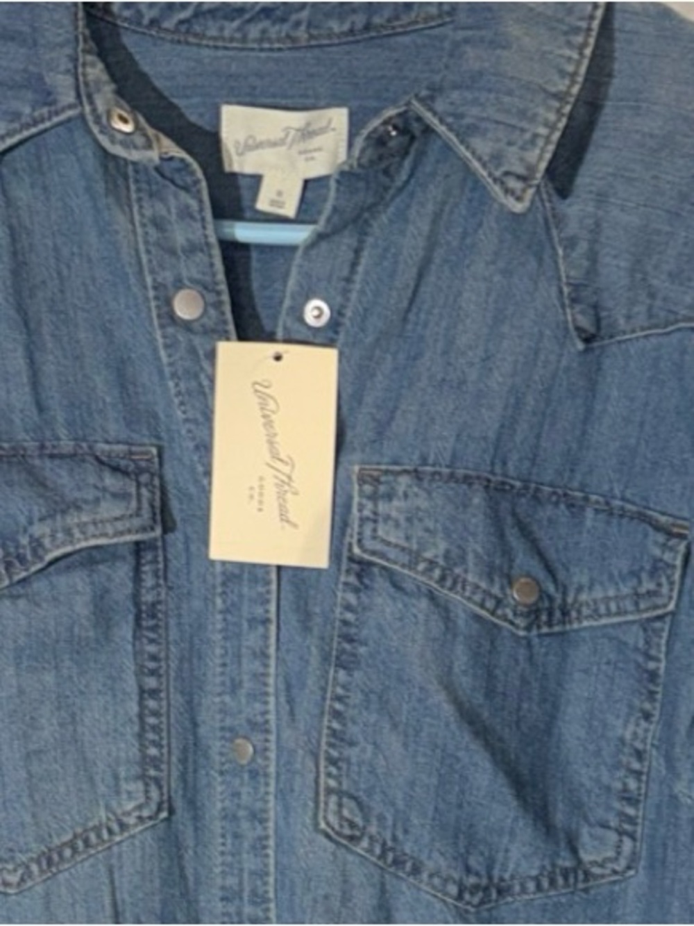 Universal threads NWT Chambray Denim Shirt Dress - Light Blue